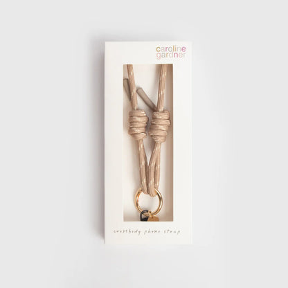 Taupe Cord Long Phone Strap