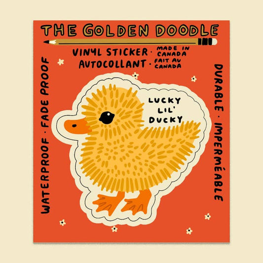 S4 Lucky Lil Ducky Waterproof Vinyl Sticker