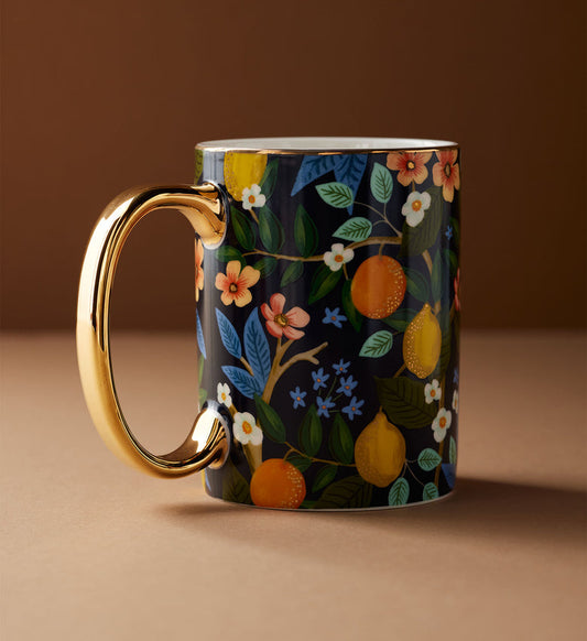 Citrus Grove Porcelain Mug