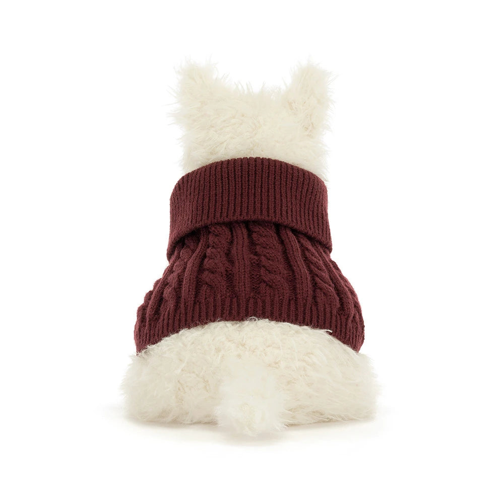 Munro Scottie Dog Winter Jumper Outfit Plush Toy