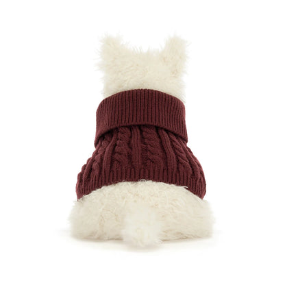 Munro Scottie Dog Winter Jumper Outfit Plush Toy