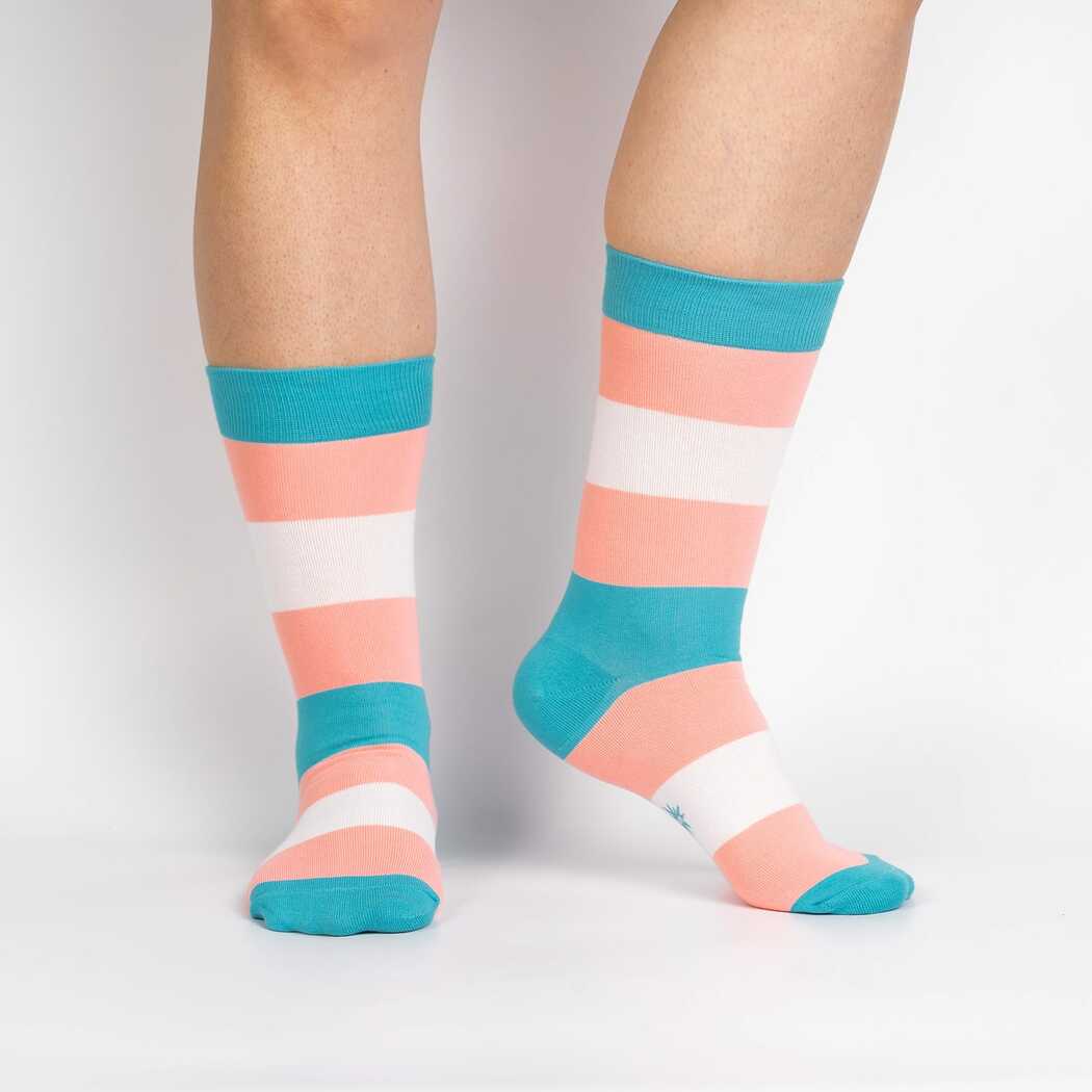 Unisex Crew Socks Trans Pride (S/M)