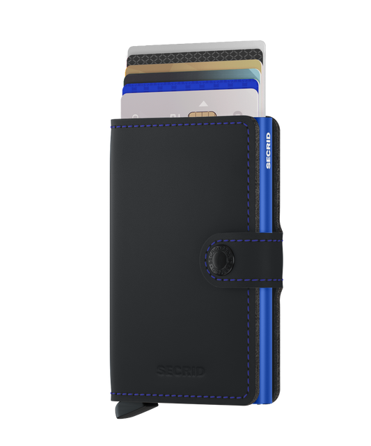 Miniwallet Matte Black & Blue