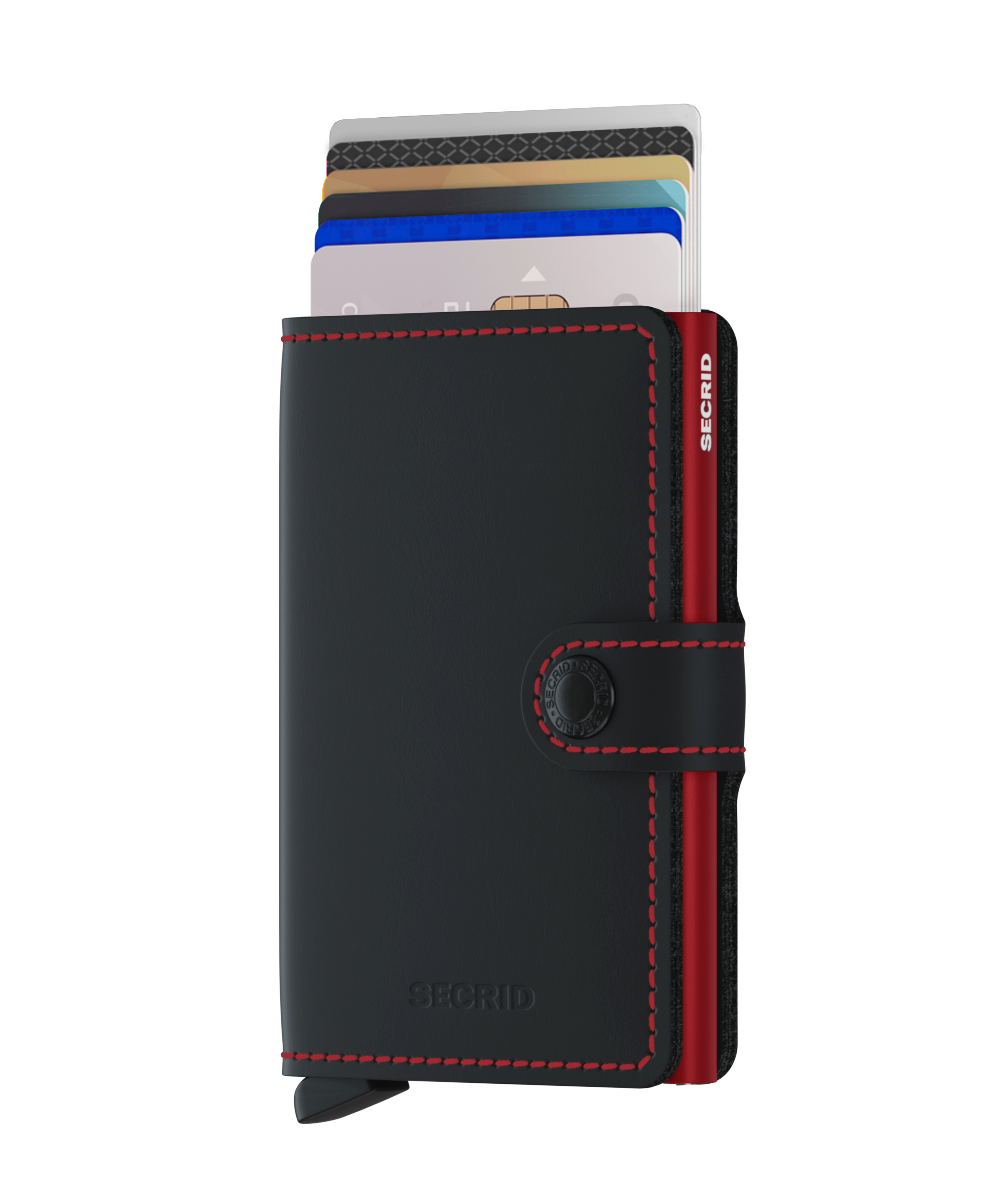 Miniwallet Matte Black & Red