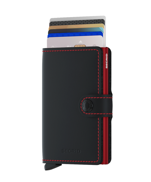 Miniwallet Matte Black & Red