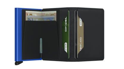 Slimwallet Matte Black & Blue