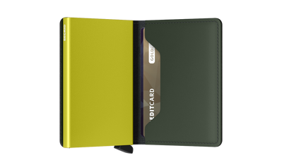 Slimwallet Matte Green & Lime