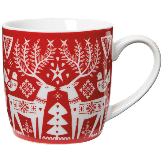 Folk Forest Porcelain Mug