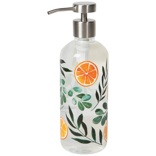 Cedar & Citrus Glass Soap Dispenser