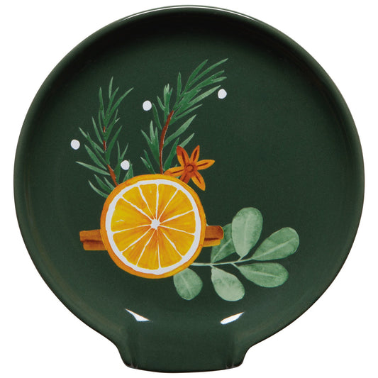Cedar & Citrus Stoneware Spoon Rest