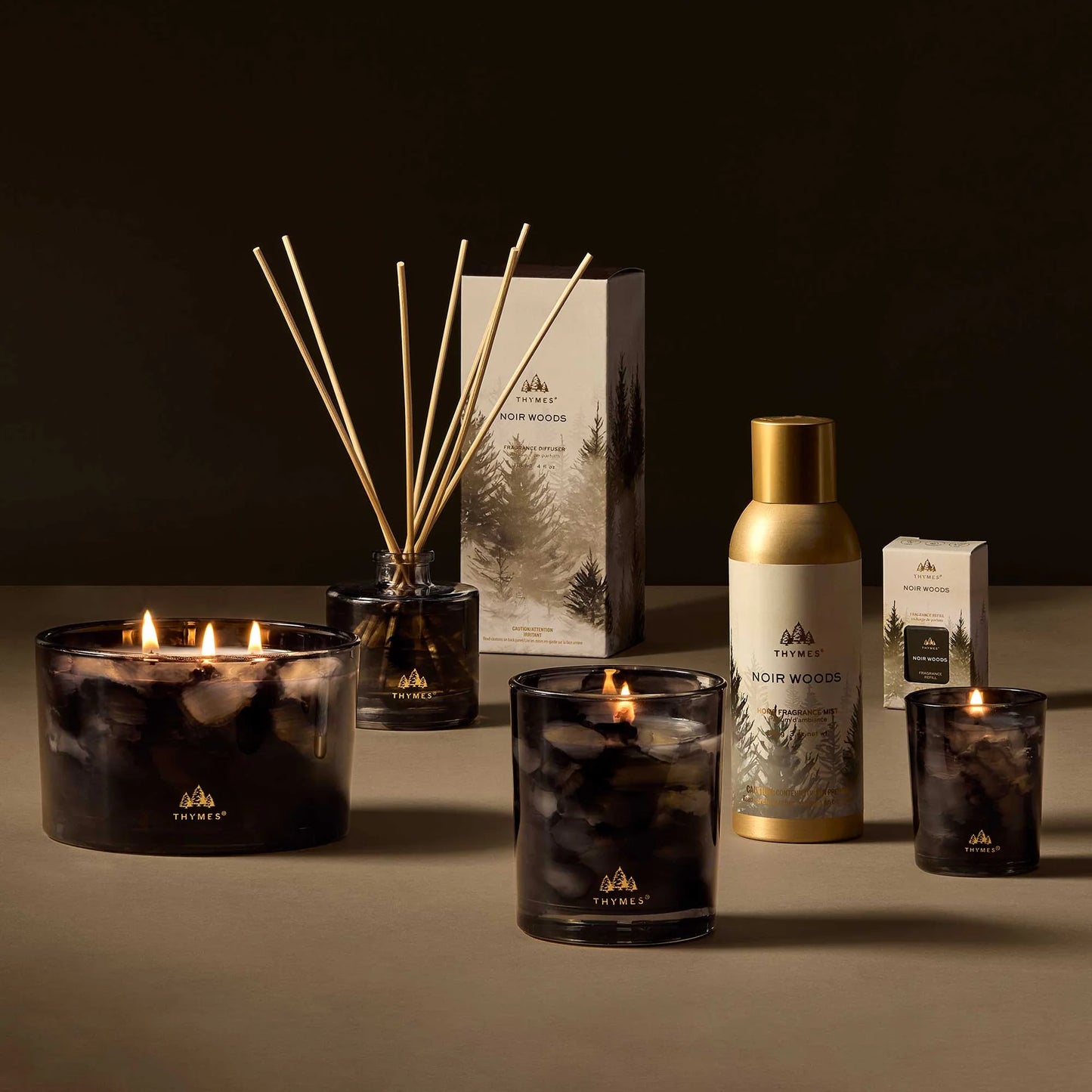 Noir Woods Votive Candle