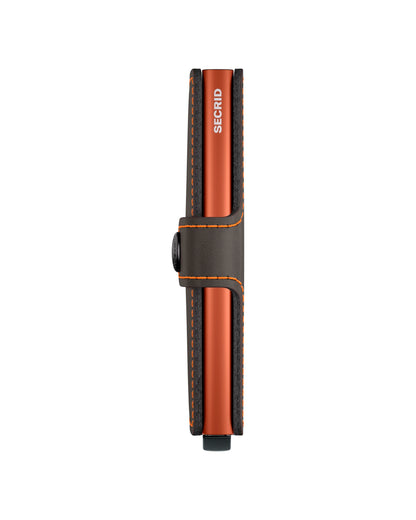 Miniwallet Matte Truffle & Orange