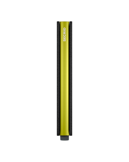 Slimwallet Matte Grey-Lime