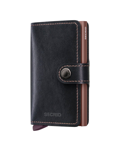 Miniwallet Mirum Plant-Based Black-Rose