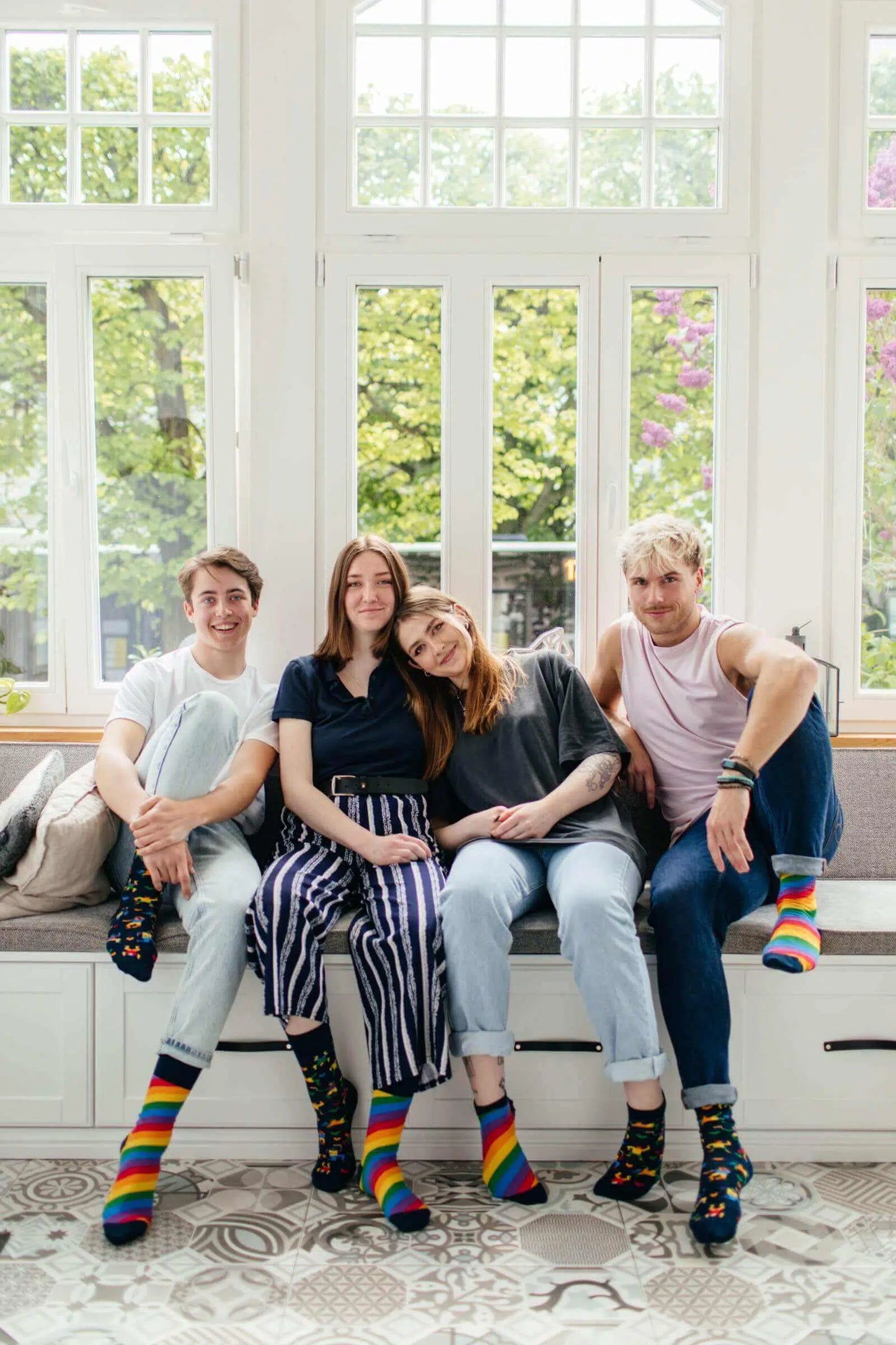 Over The Rainbow Crew Socks