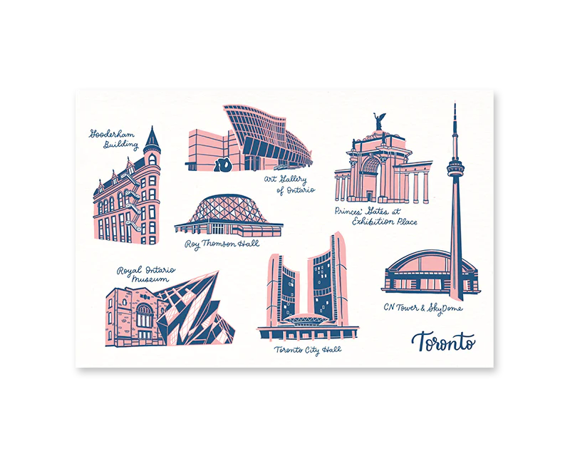 Postcard Toronto Landmarks