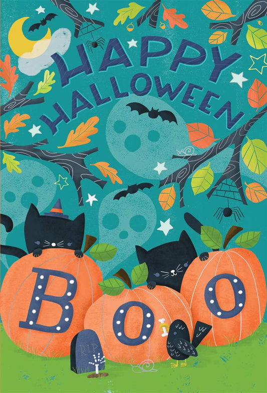 Boo Cats Halloween Card