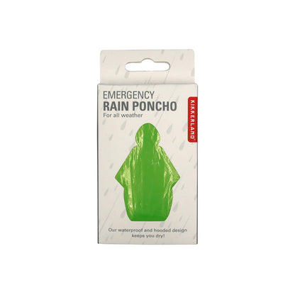 Emergency Rain Poncho Assorted