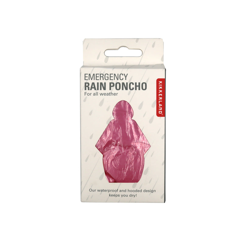 Emergency Rain Poncho Assorted