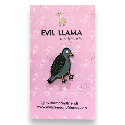 @12 Perturbed Pigeon Enamel Pin