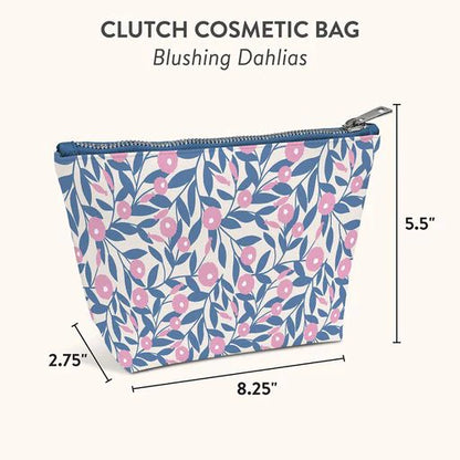 Blushing Dahlias Cosmetic Bag