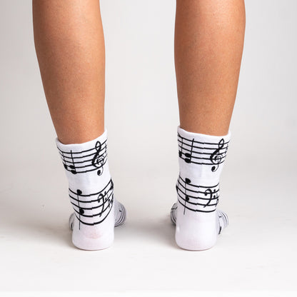 Turn Cuff Crew Socks Footnotes