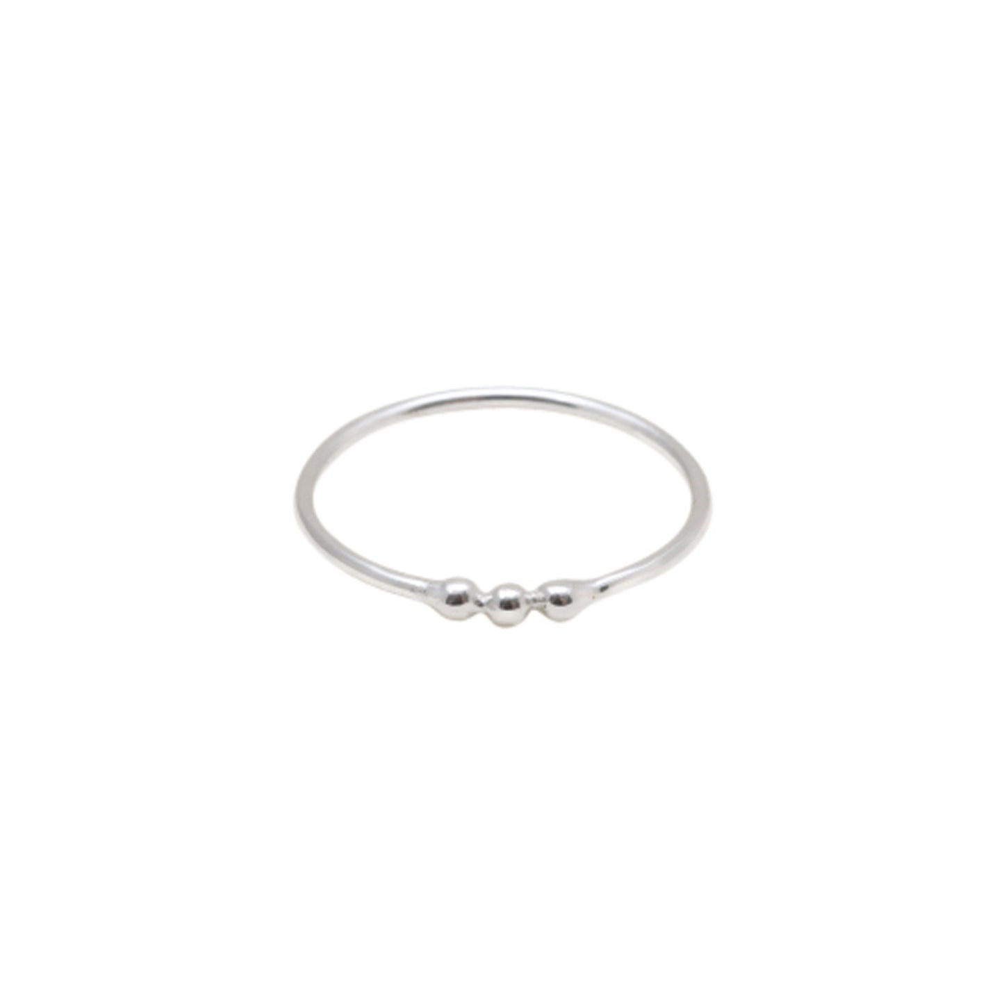 Dot, Dot, Dot Three Tiny Bubbles On Band Ring