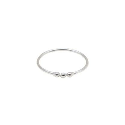 Dot, Dot, Dot Three Tiny Bubbles On Band Ring