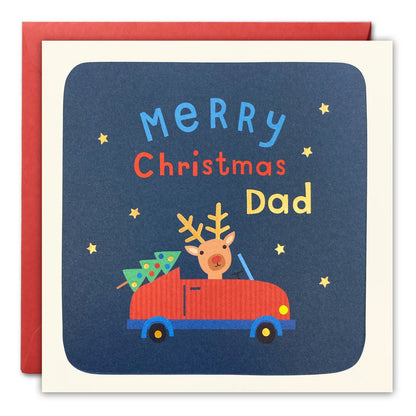 Dad Reindeer Christmas Card