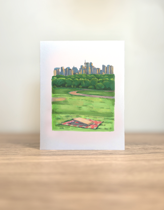 Riverdale Toronto Skyline View Greeting Card