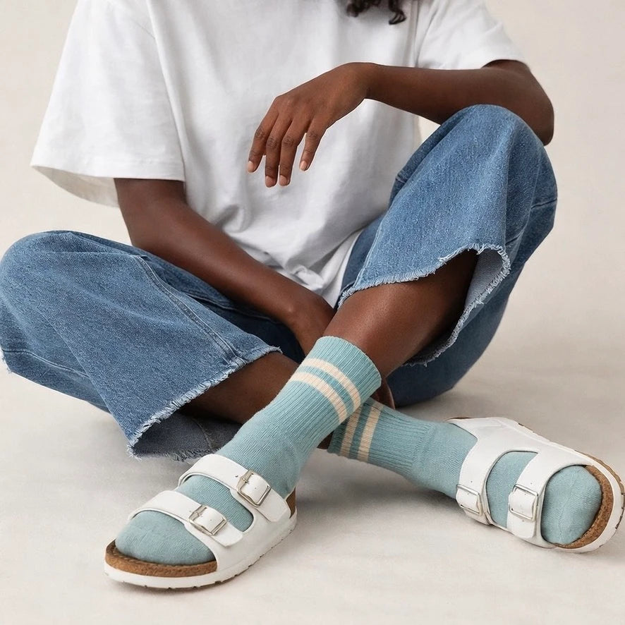 Bettega Classic Crew Socks with Stripe Detail (3 pack) Martina Palette