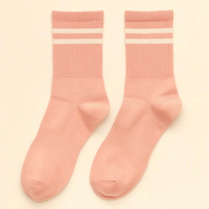 Bettega Classic Crew Socks with Stripe Detail (3 pack) Martina Palette