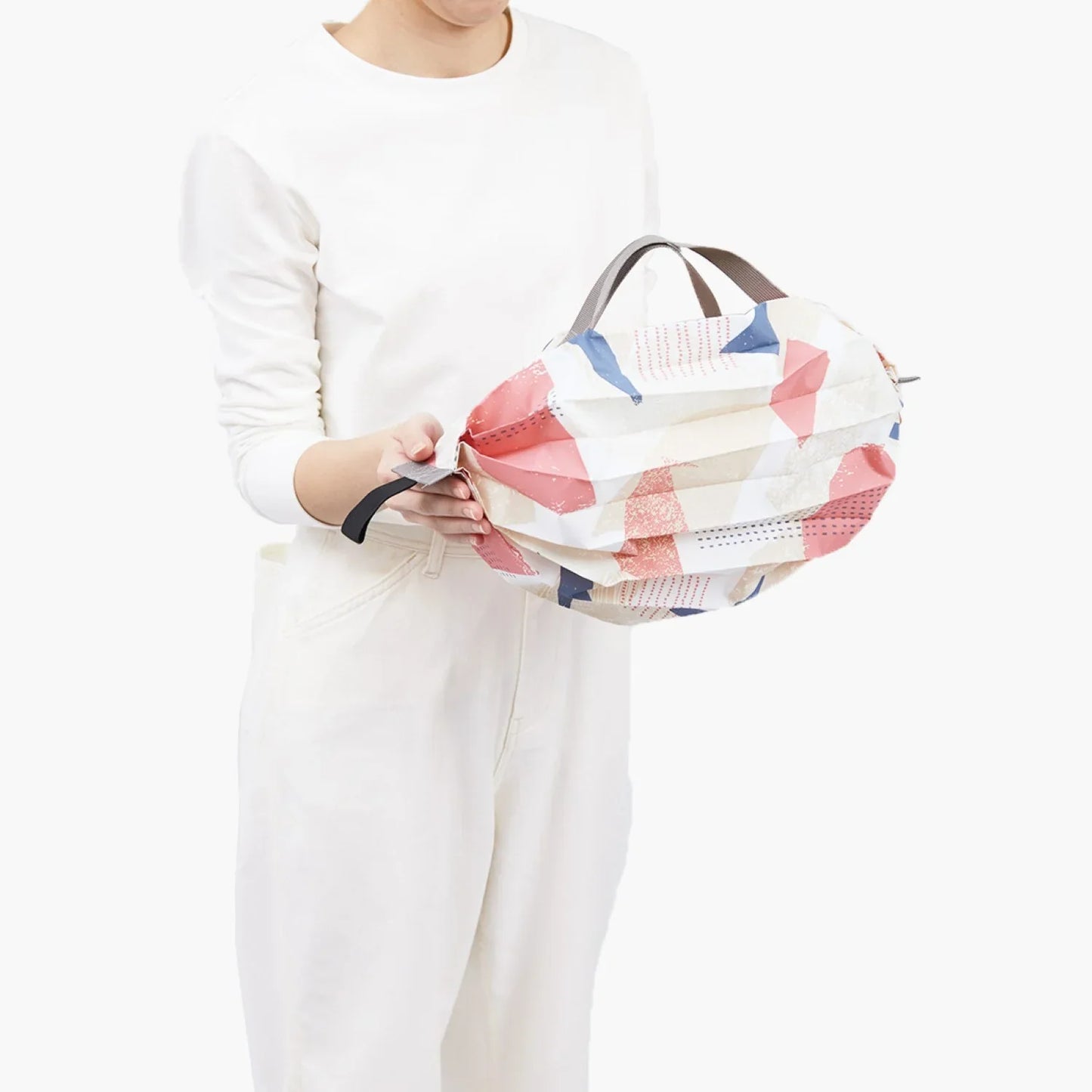 Shupatto Compact Reusable Bag Small Hagire Fabric Scraps