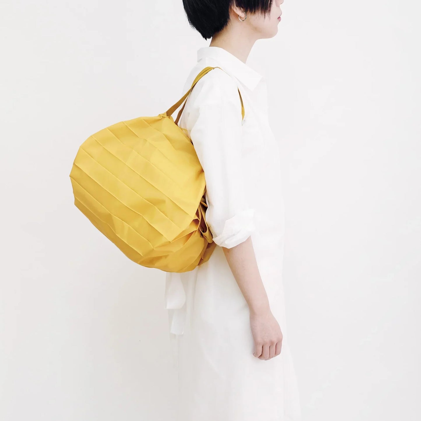 Shupatto Compact Reusable Bag Medium Karashi Mustard