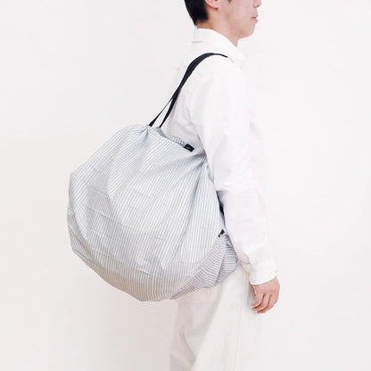 Shupatto Compact Reusable Bag Large Sen Stripe