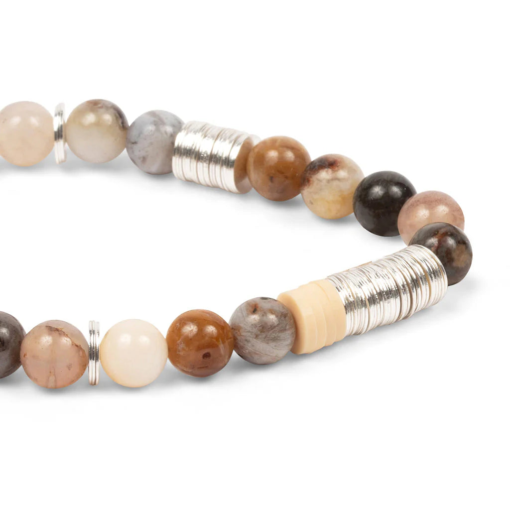 Intermix Stone Stacking Bracelet Mexican Onyx