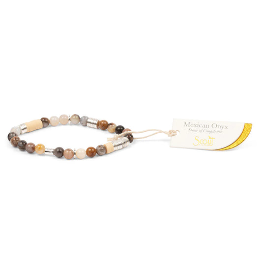 Intermix Stone Stacking Bracelet Mexican Onyx