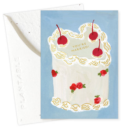 Heart You Cake Wedding Mini Greeting Card