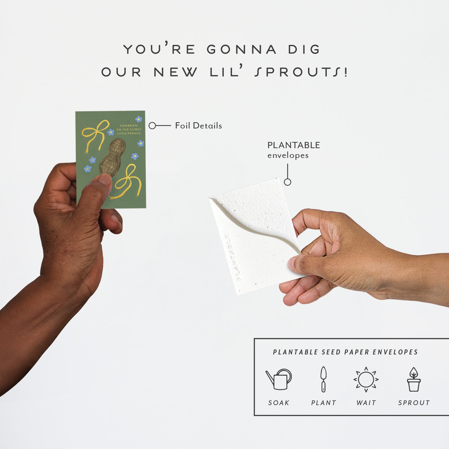 Little Peanut Mini Greeting Card