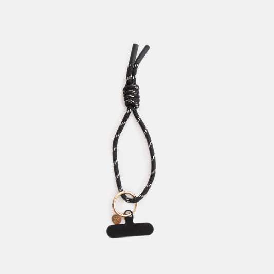 Black Cord Short Phone Strap