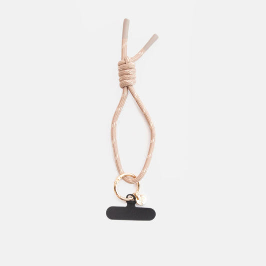 Taupe Cord Short Phone Strap