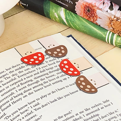 Mushroom Face Magnetic Bookmarks