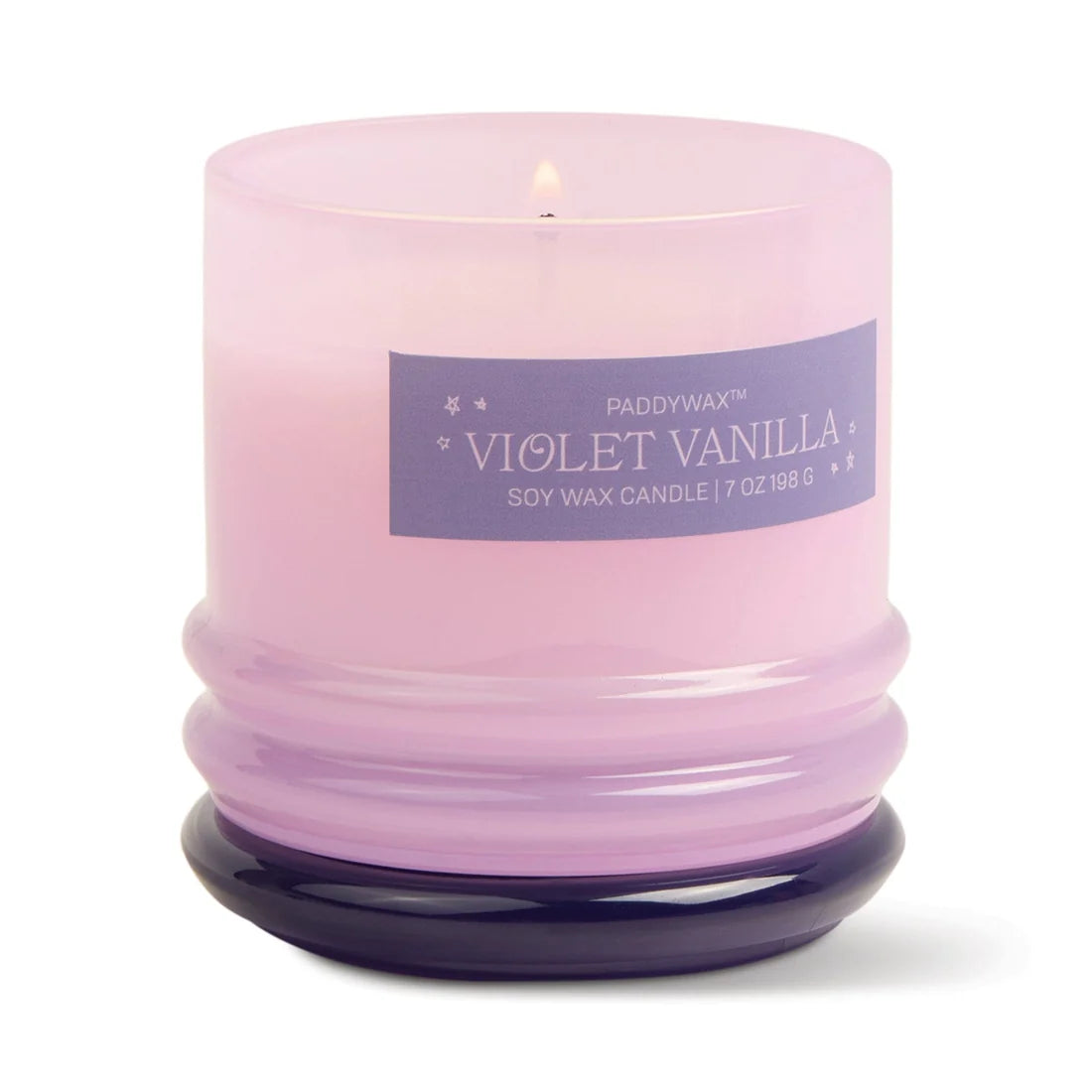 Stacked Candle Violet Vanilla 7oz
