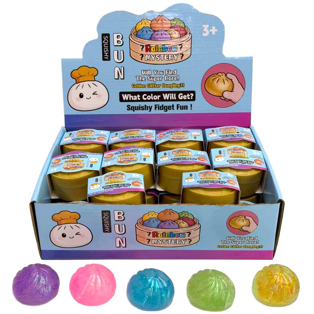Mini Glitter Bao Dumpling Squish Toy
