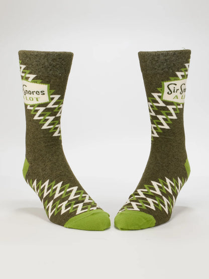 Men's Crew Socks Sir Snores A Lot