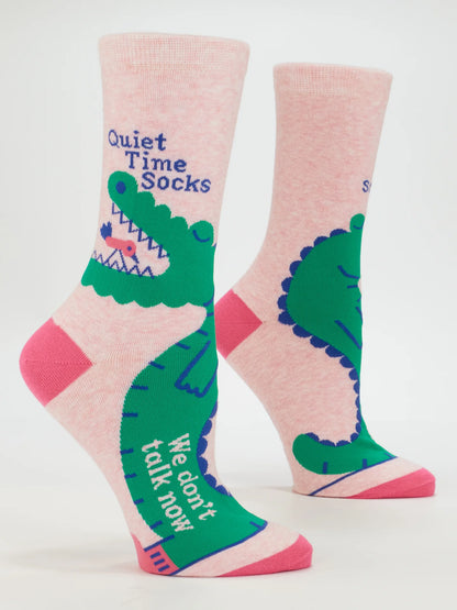 Women's Crew Socks Quiet Time