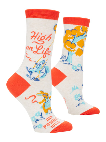Women's Crew Socks High On Life