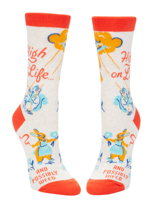 Women's Crew Socks High On Life