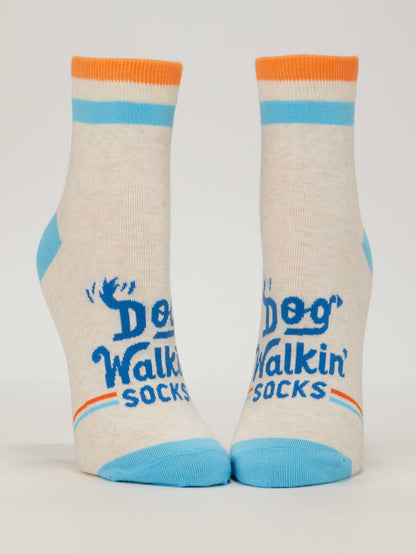 Women's Ankle Socks Dog Walkin'