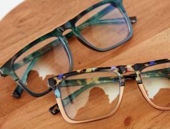 Traveler Green Camo / Pewter Unisex Rectangle Blue Light Glasses